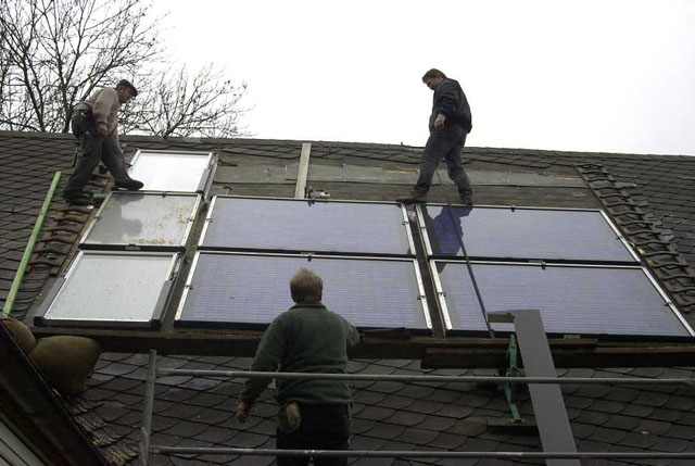 Einbau einer Solaranlage in ein bestehendes Schieferdach!